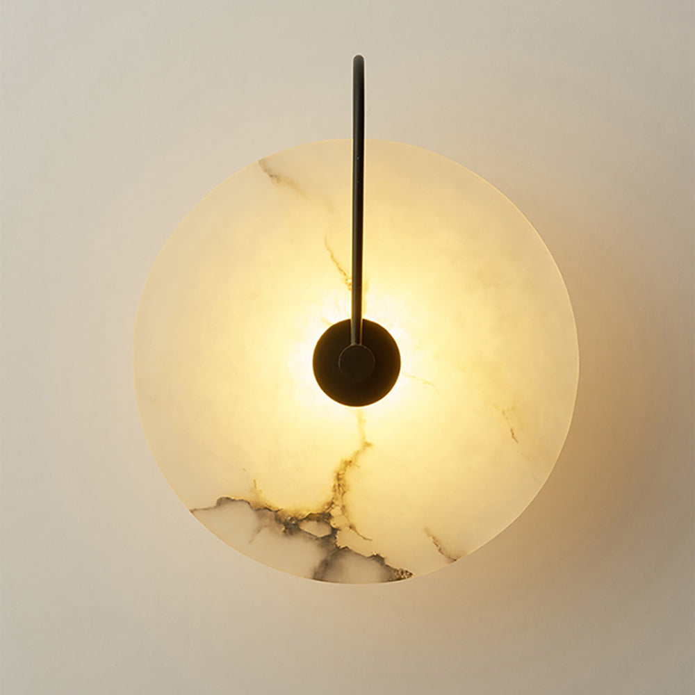 Applique LED de luxe avec finition en marbre pour un intérieur élégant