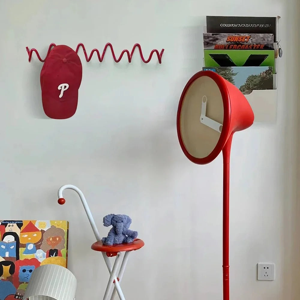 Portemanteau Moderne Ondulé pour le Mur – Portemanteau Mural Élégant avec Plusieurs Crochets