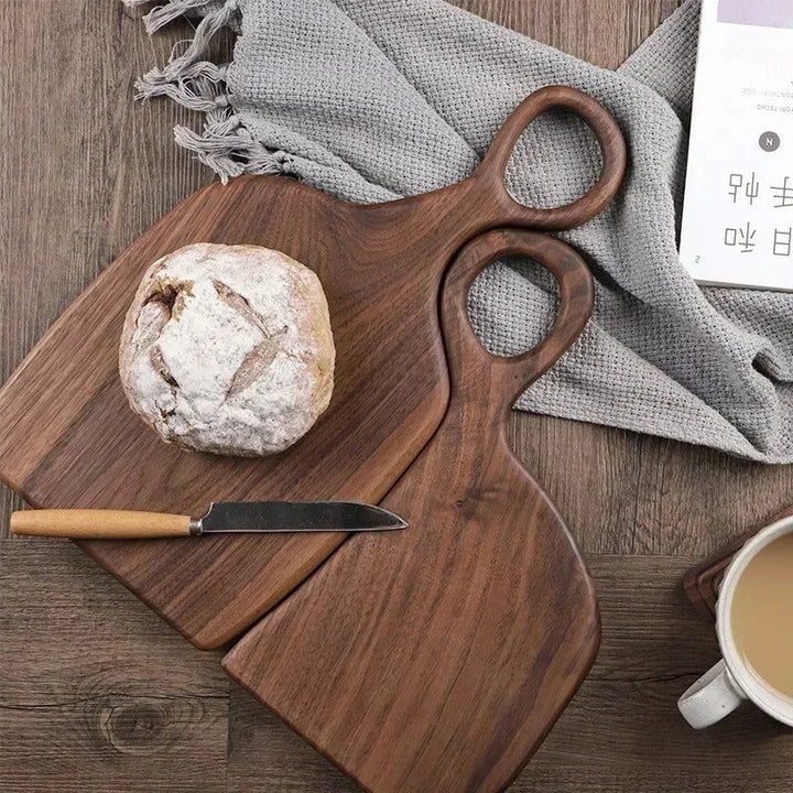 Pack de 2 planches à découper en noyer premium – Ensemble élégant et durable de planches à découper et de service