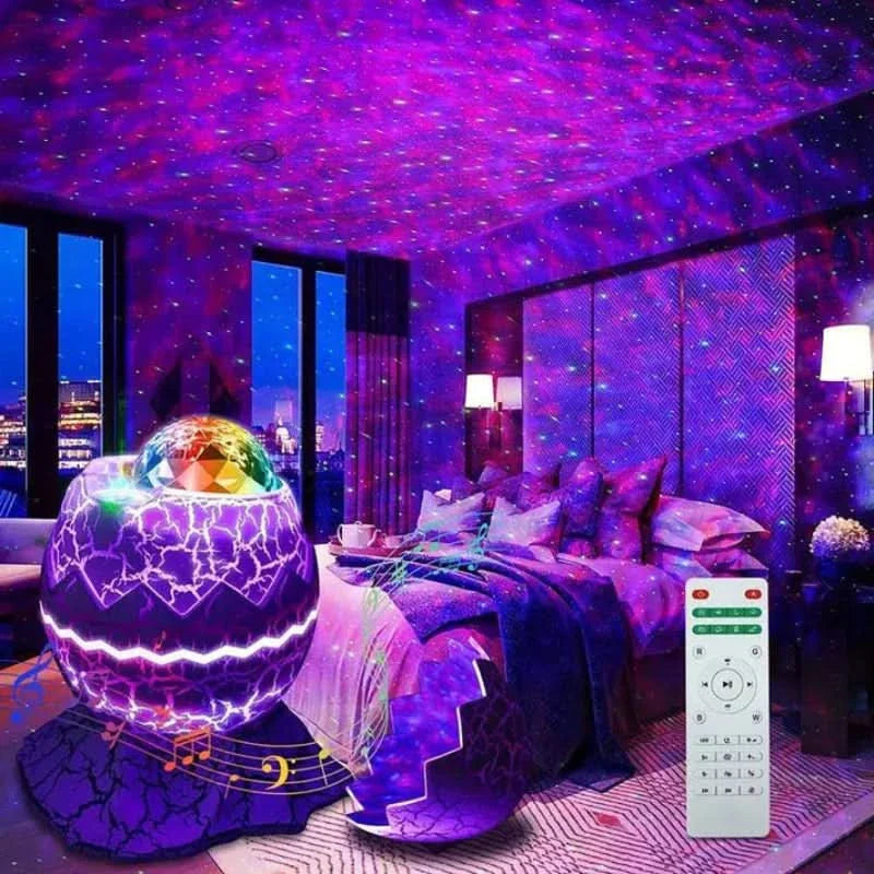 Projecteur galactique avec musique et télécommande