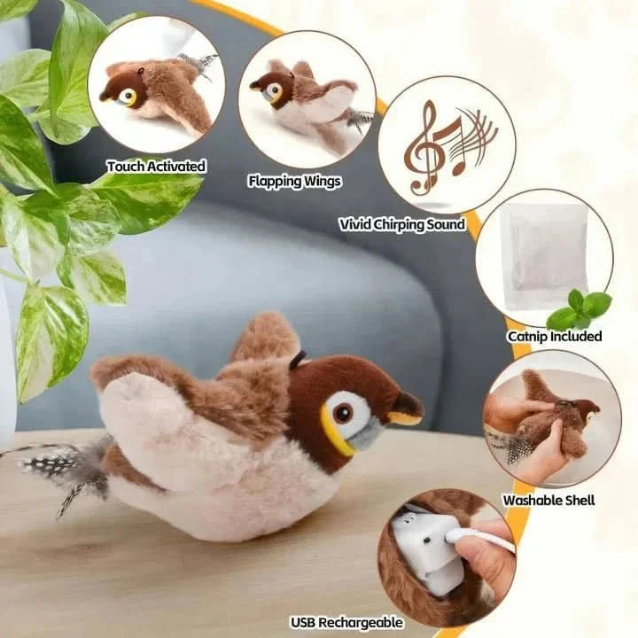 WHISKERFUN – Jouet en peluche interactif pour chats actifs
