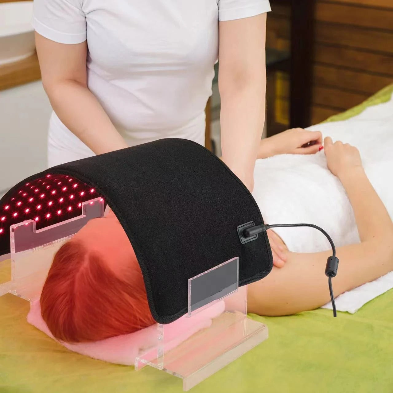 Skanto | Coussin de Thérapie par Lumière Infrarouge – Qualité Médicale Soulagement de la Douleur pour le Dos et les Muscles