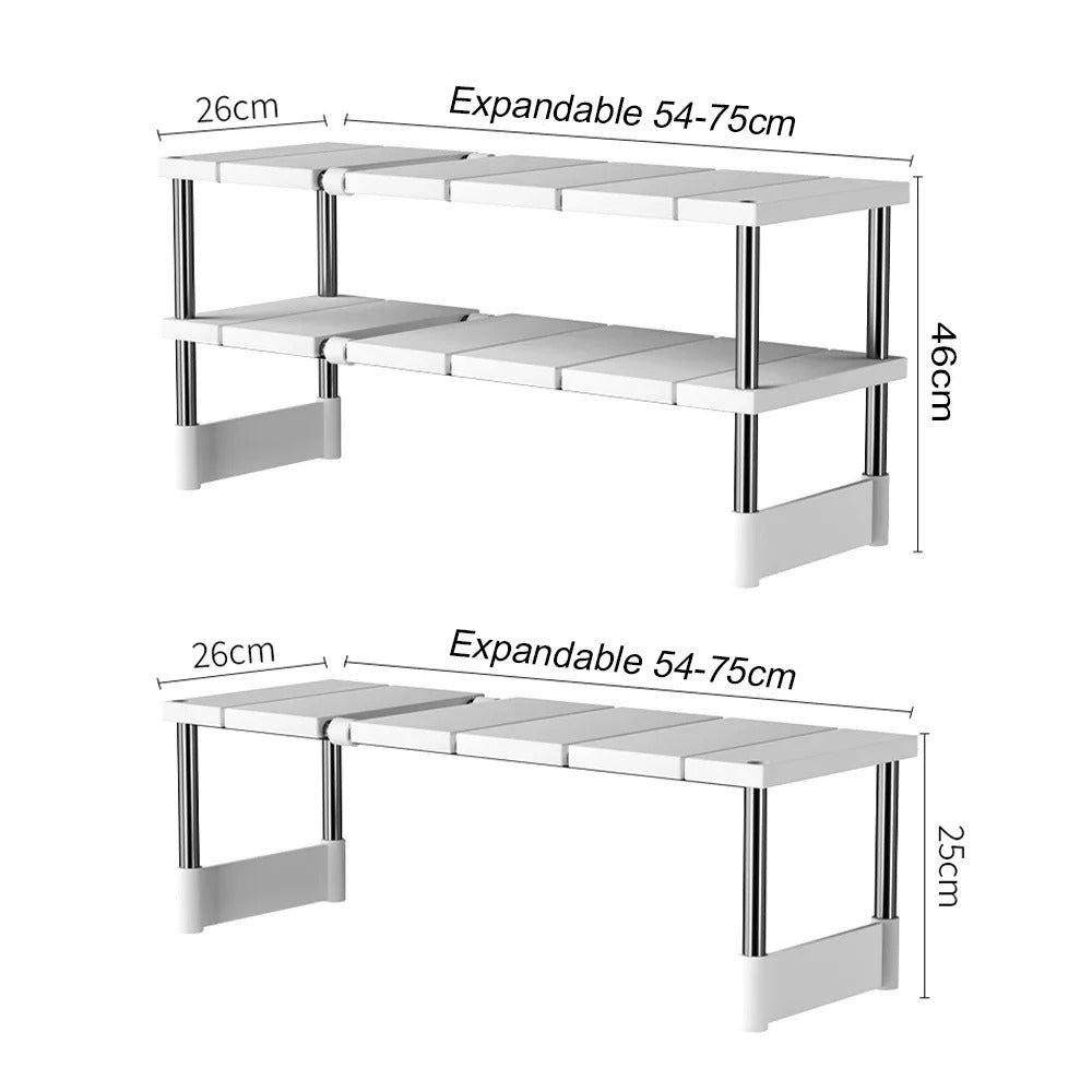 Étagère de rangement empilable pour la cuisine