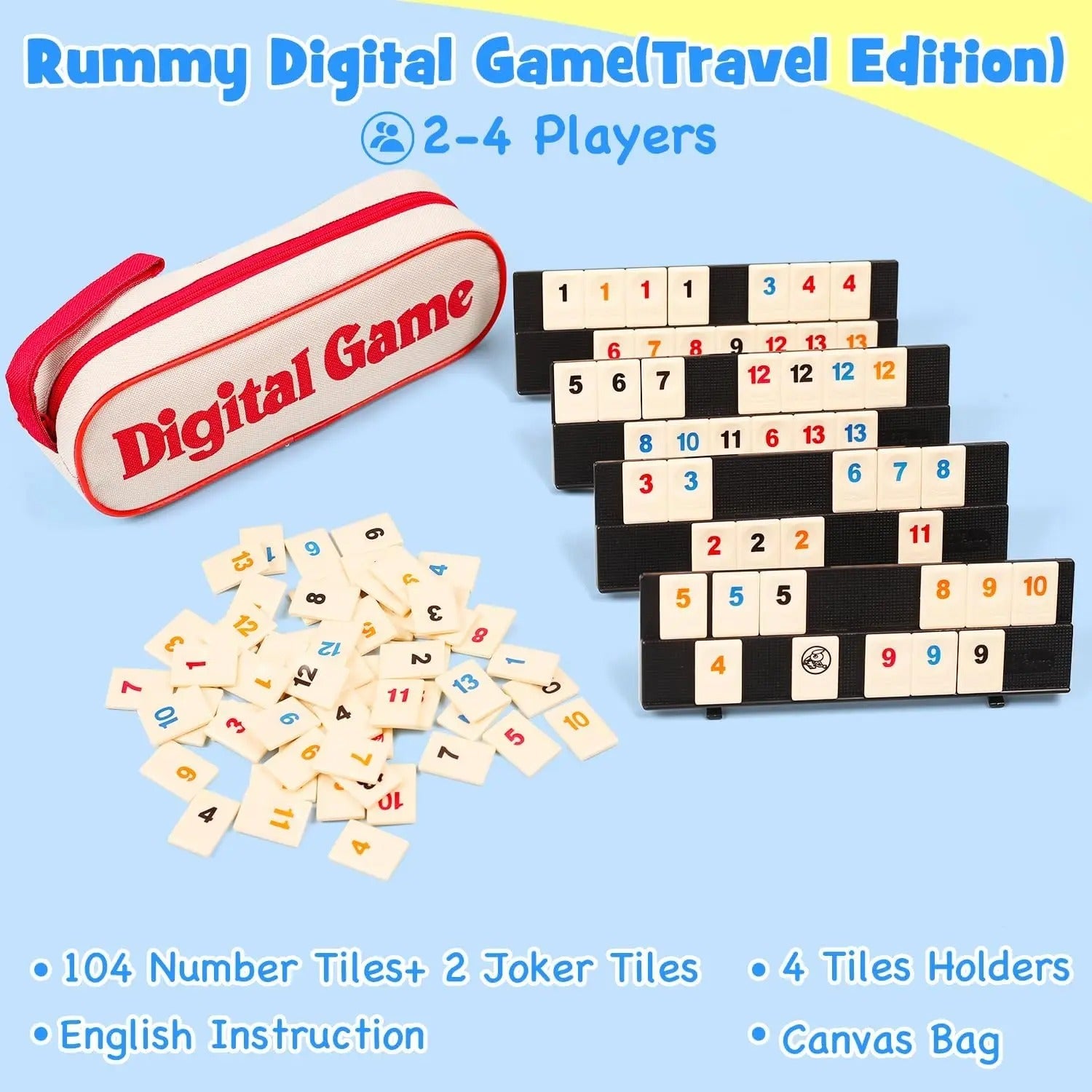 Rummikub Version Voyage - Compact et Idéal