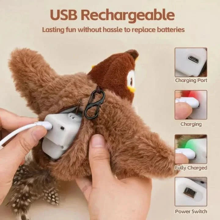 WHISKERFUN – Jouet en peluche interactif pour chats actifs