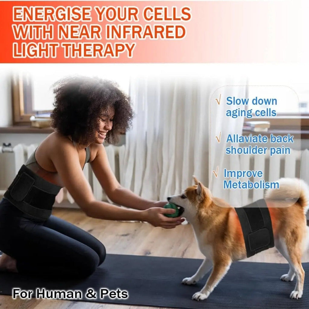 Skanto | Coussin de Thérapie par Lumière Infrarouge – Qualité Médicale Soulagement de la Douleur pour le Dos et les Muscles
