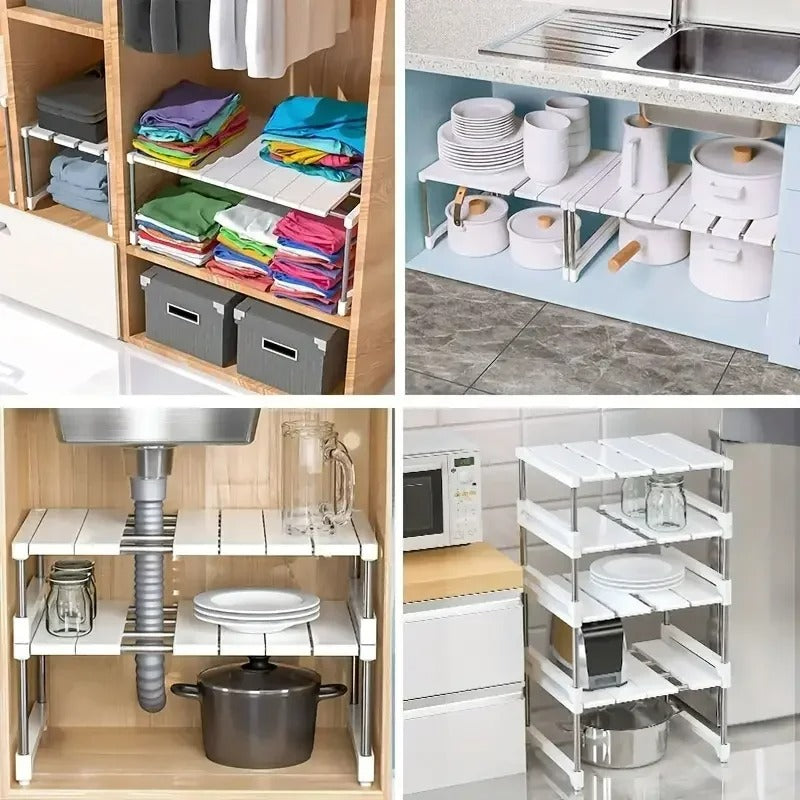 Étagère de rangement empilable pour la cuisine