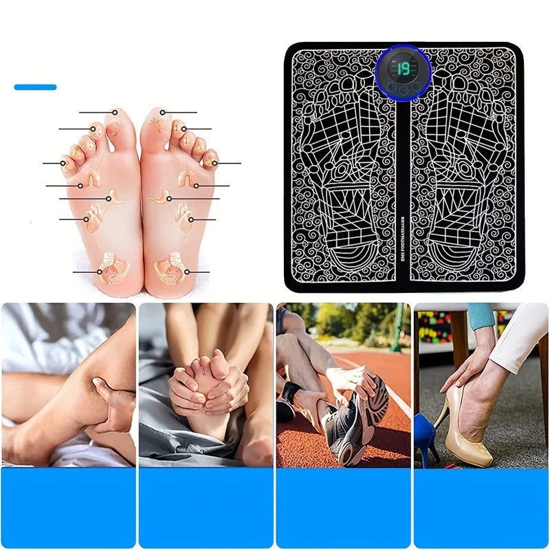Appareil de massage des pieds EMS rajeunissant – Détente et soulagement de la douleur pour vos pieds