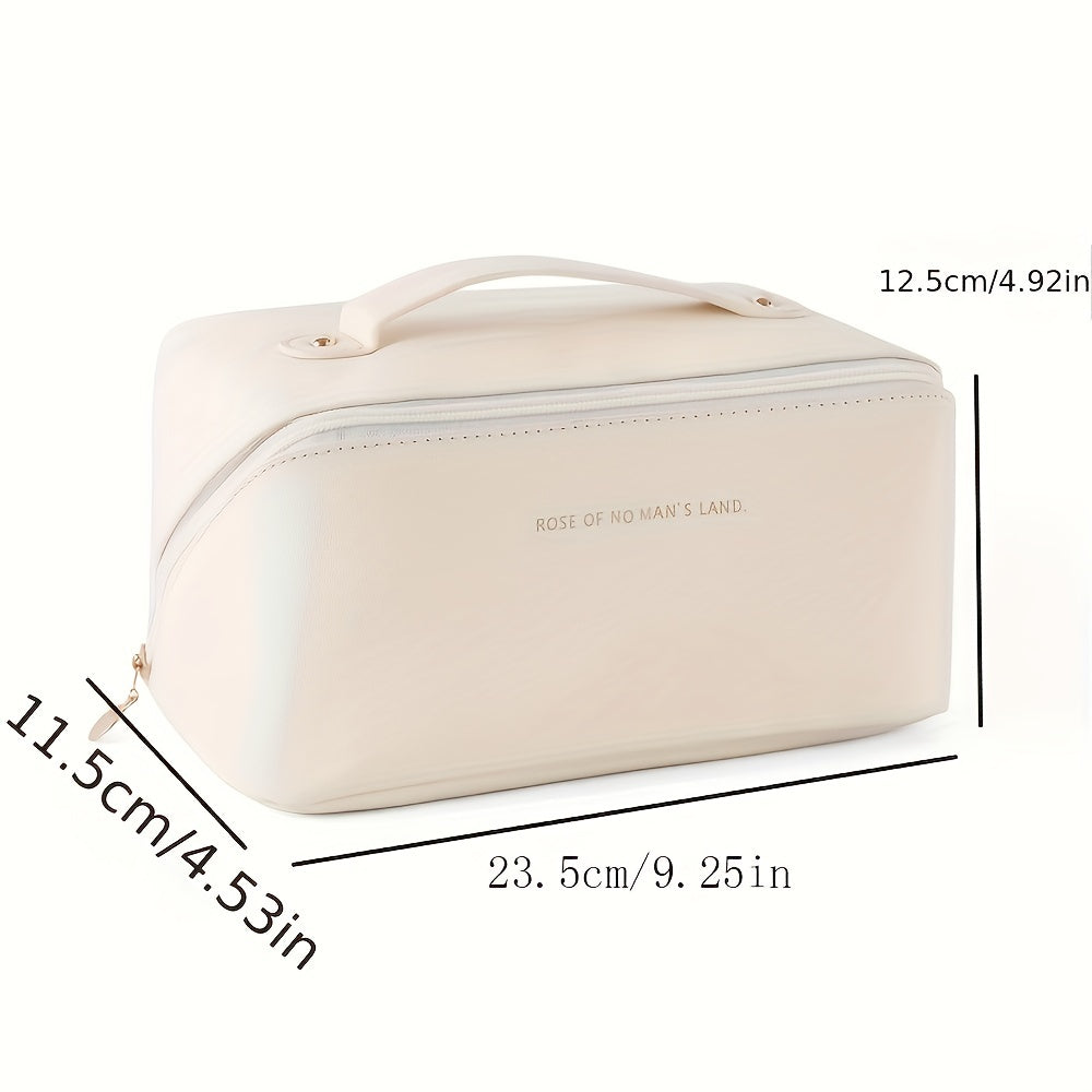 ORGANISATEUR DE MAQUILLAGE AVEC FERMETURE ÉCLAIR – SAC DE TOILETTE LUXUEUX POUR LE VOYAGE