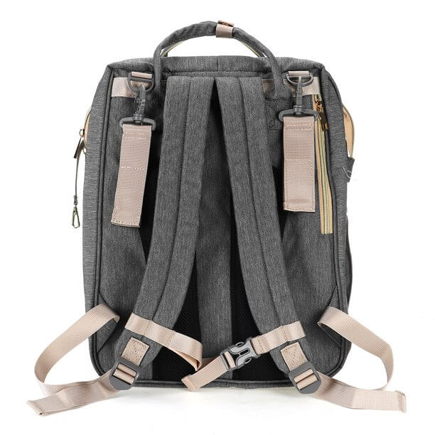 Sac à dos pour bébé convertible avec berceau pliable – Design imperméable à poches multiples