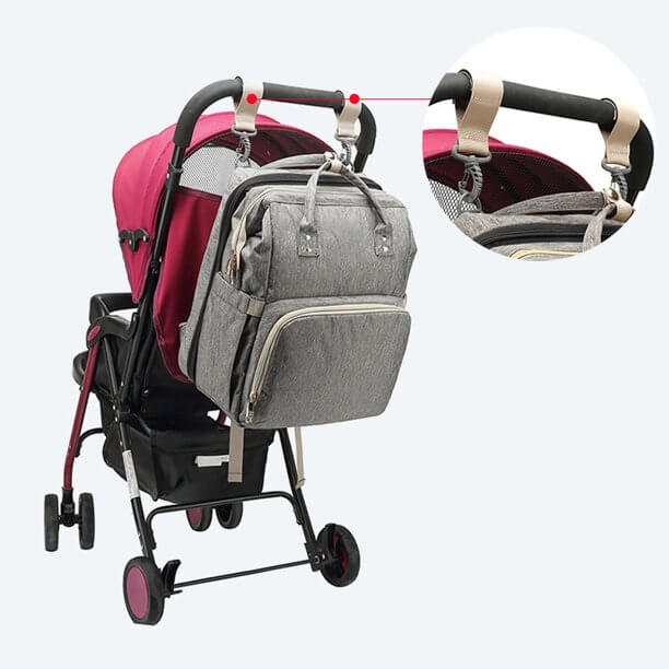 Sac à dos pour bébé convertible avec berceau pliable – Design imperméable à poches multiples