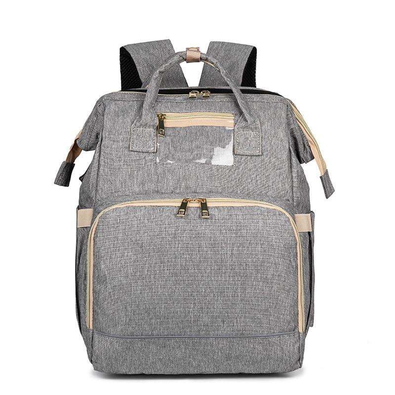 Sac à dos pour bébé convertible avec berceau pliable – Design imperméable à poches multiples
