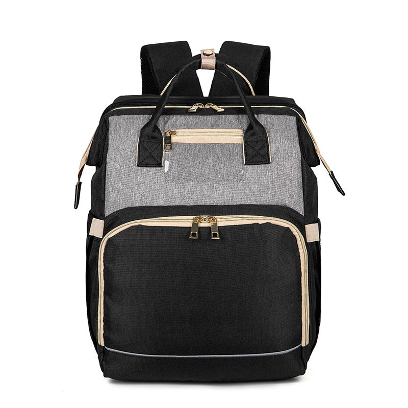 Sac à dos pour bébé convertible avec berceau pliable – Design imperméable à poches multiples
