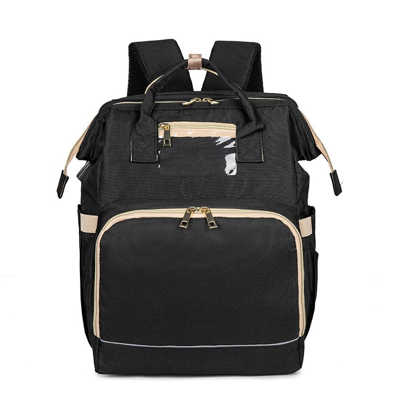 Sac à dos pour bébé convertible avec berceau pliable – Design imperméable à poches multiples