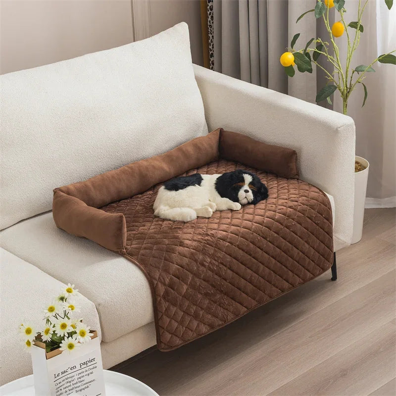 Lit pour chien imperméable et lavable pour canapé et lit