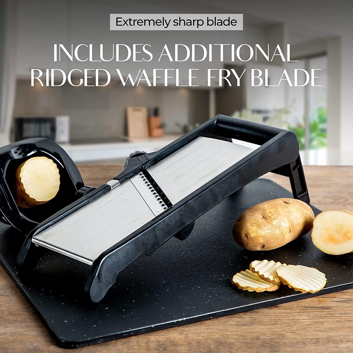 SlicerPro Kit de Sécurité | Mandoline avec Gants Résistants aux Coupures