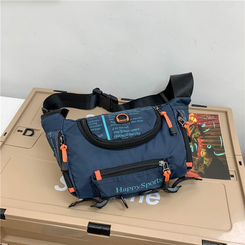 Sac à taille et bandoulière pour hommes résistant à l'eau – Sac de voyage et de plein air multi-usage