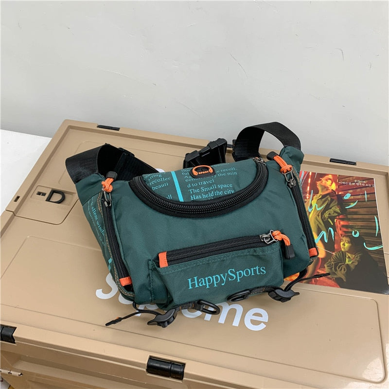 Sac à taille et bandoulière pour hommes résistant à l'eau – Sac de voyage et de plein air multi-usage
