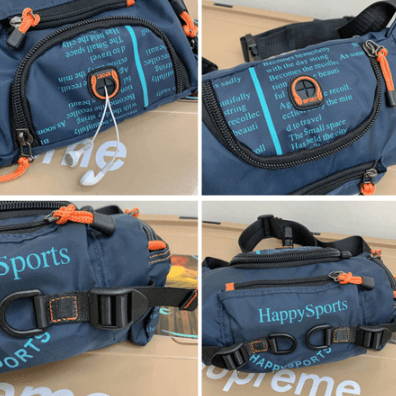 Sac à taille et bandoulière pour hommes résistant à l'eau – Sac de voyage et de plein air multi-usage
