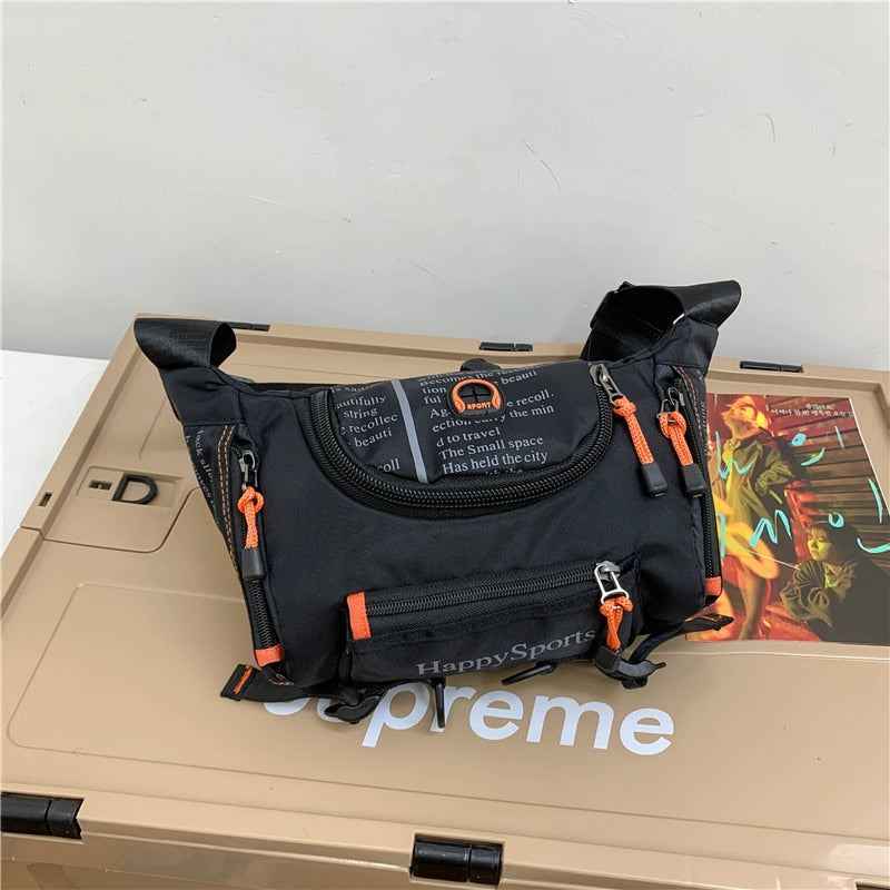 Sac à taille et bandoulière pour hommes résistant à l'eau – Sac de voyage et de plein air multi-usage