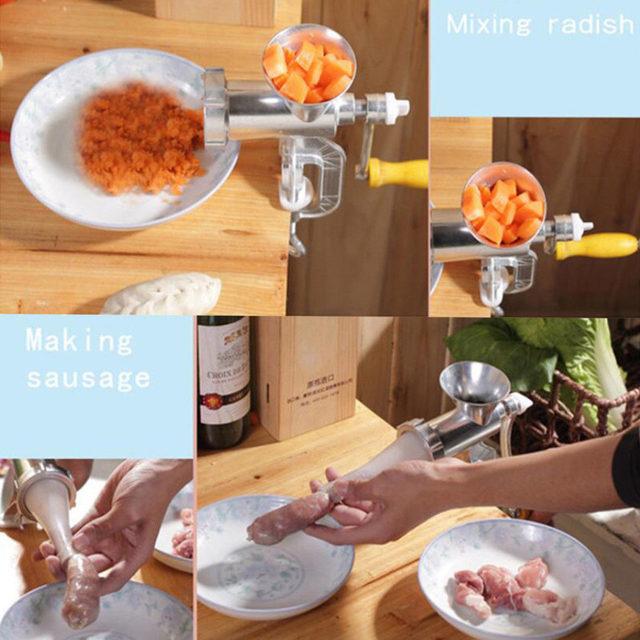 Hachoir à viande manuel et remplisseur de saucisses, hachoir à manivelle, outil de cuisine
