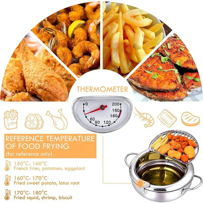 ChefsChoice - Friteuse Maître avec Thermomètre [Dernier Jour de Réduction]