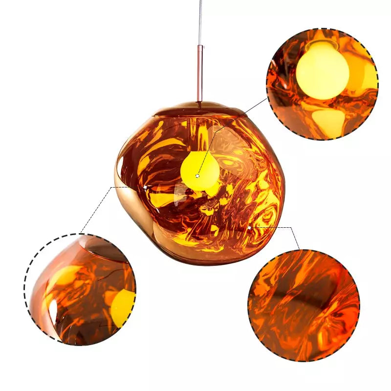 Lampe Suspendue Melt – Objet Lumineux Élégant et Ambiance Chaleureuse