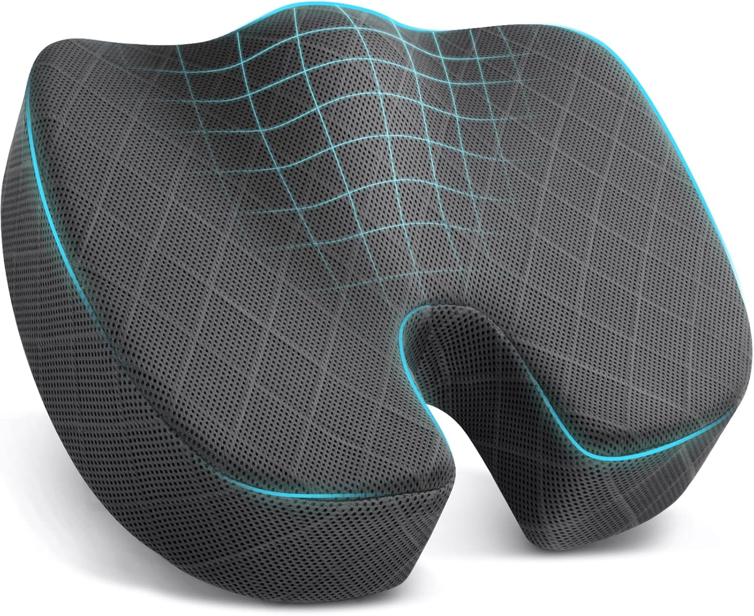 Coussin de Siège en Mousse à Mémoire pour Chaise - Confort pour Siège de Voiture et Chaise de Bureau
