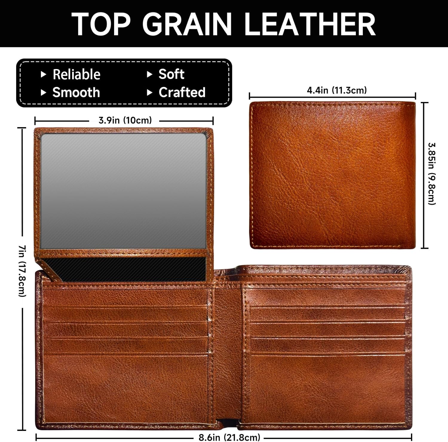 Portefeuille Bifold pour Hommes en Cuir de Première Qualité - EliteFold