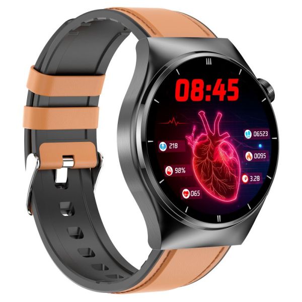Montre Intelligente de Surveillance de la Glycémie et de la Pression Artérielle pour Hommes