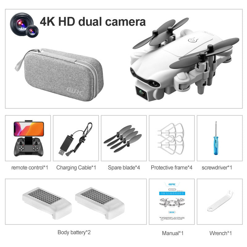 Skanto | Mini Drone V9 RC- 4k Double Caméra HD