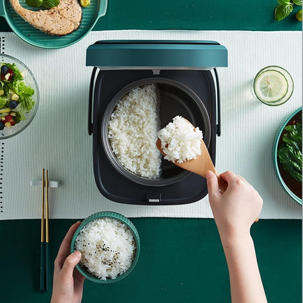 Cuiseur de Riz Mini Compact pour 1-2 Personnes & Cuit-Vapeur Multifonction