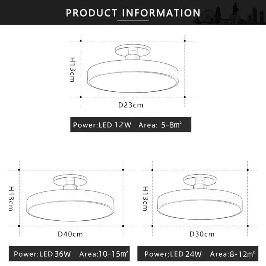 Lustre LED de Plafond avec Couleurs Macaron