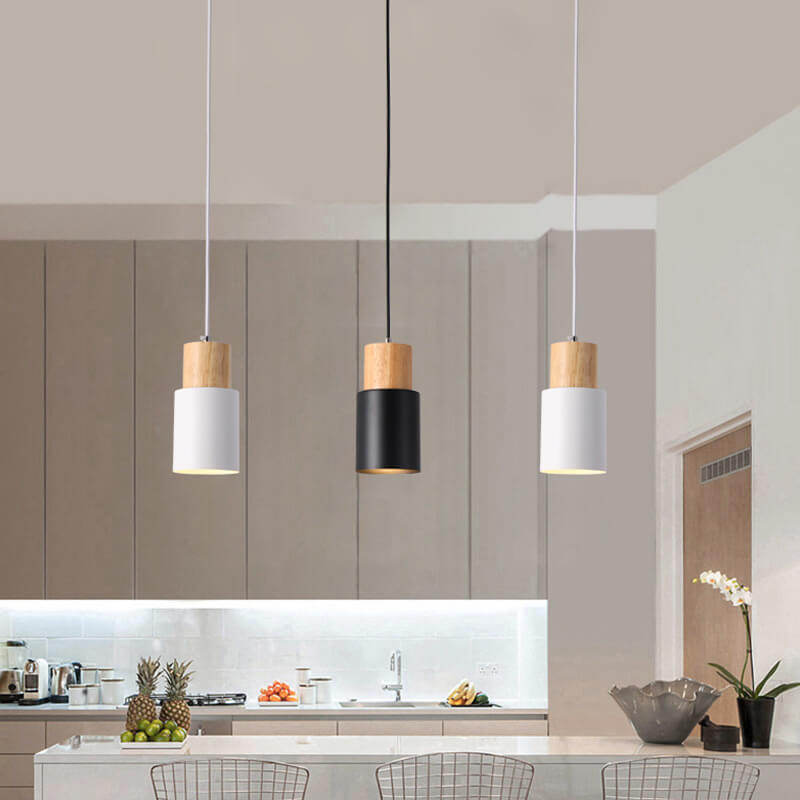 Lampe suspendue LED cylindrique minimaliste - NordicGlow