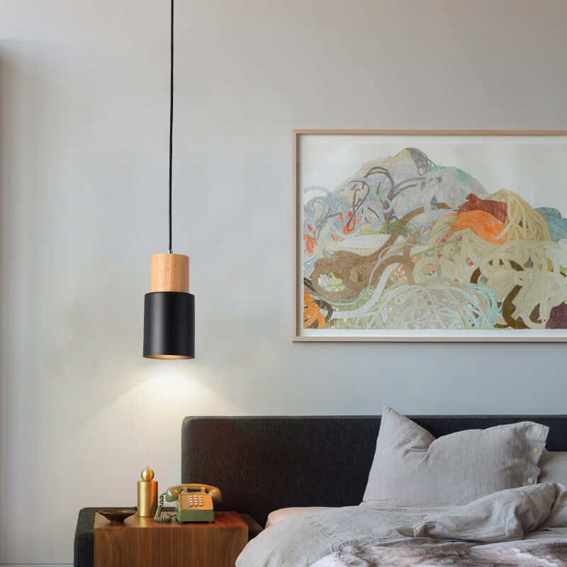 Lampe suspendue LED cylindrique minimaliste - NordicGlow