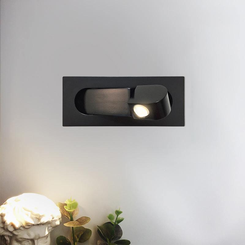 Lampe de lecture LED de chevet moderne et ajustable - Finitions variées