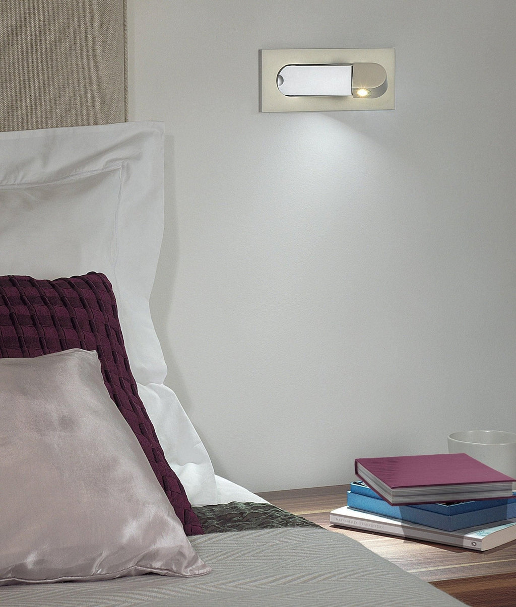 Lampe de lecture LED de chevet moderne et ajustable - Finitions variées