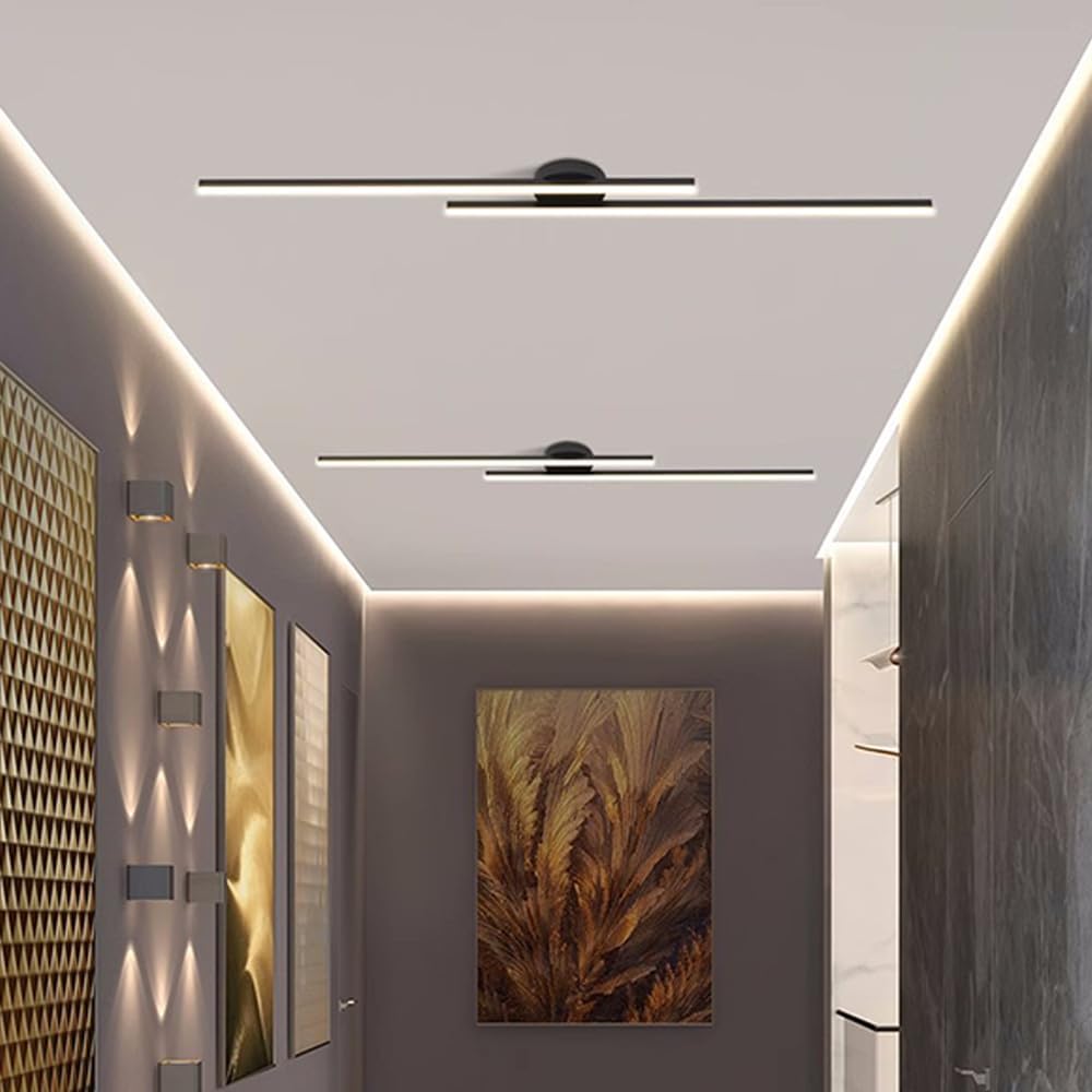 Lumière de Plafond LED Semi-Encastrée en Aluminium Moderne