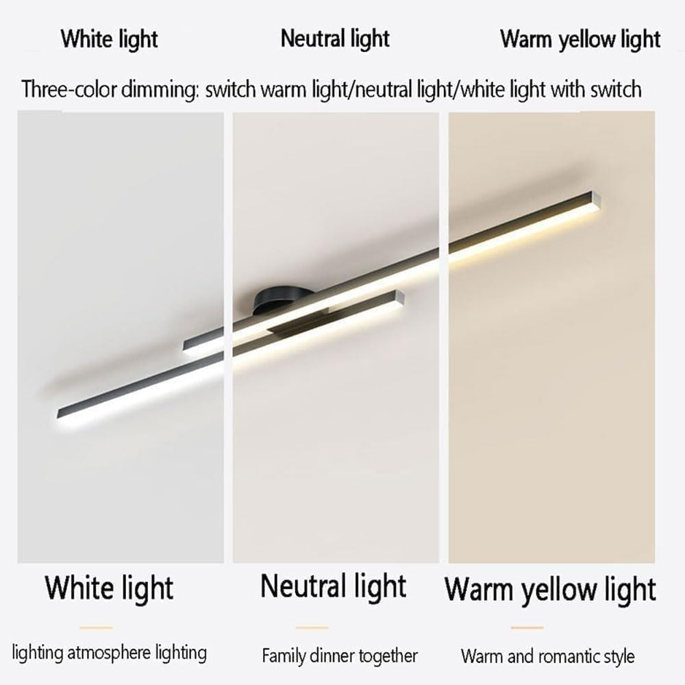 Lumière de Plafond LED Semi-Encastrée en Aluminium Moderne