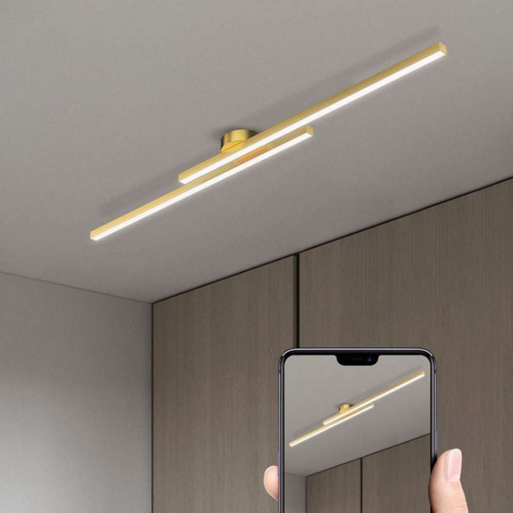 Lumière de Plafond LED Semi-Encastrée en Aluminium Moderne