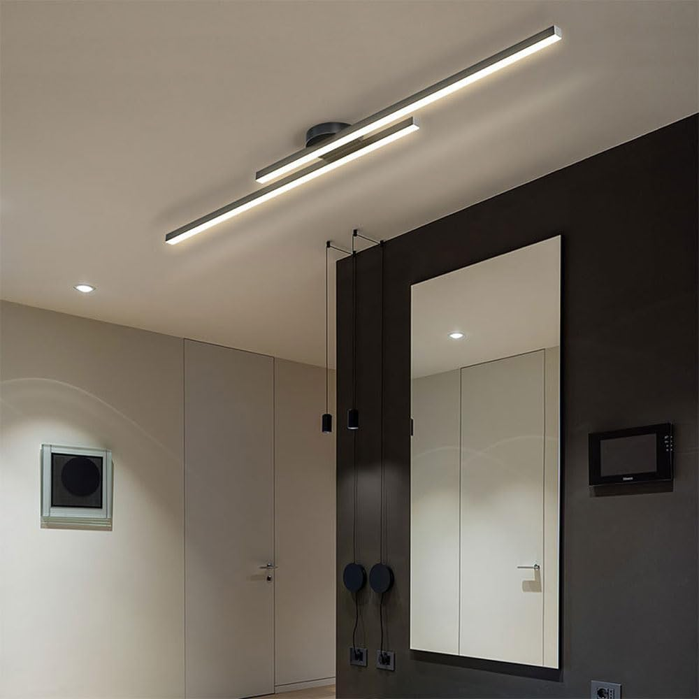 Lumière de Plafond LED Semi-Encastrée en Aluminium Moderne