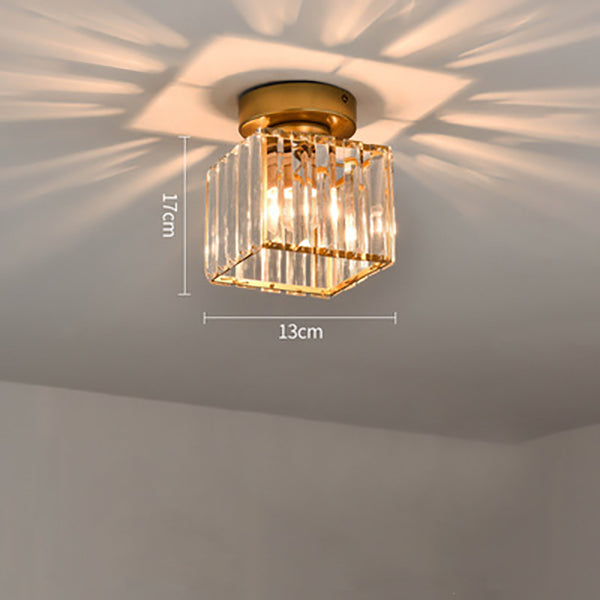 Lustre Plafonnier en Cristal Noir Moderne