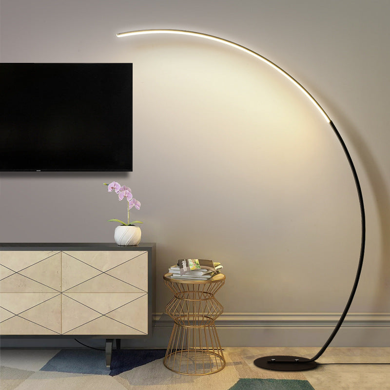 Lampadaire LED Noir Moderne Ardorus pour la Maison
