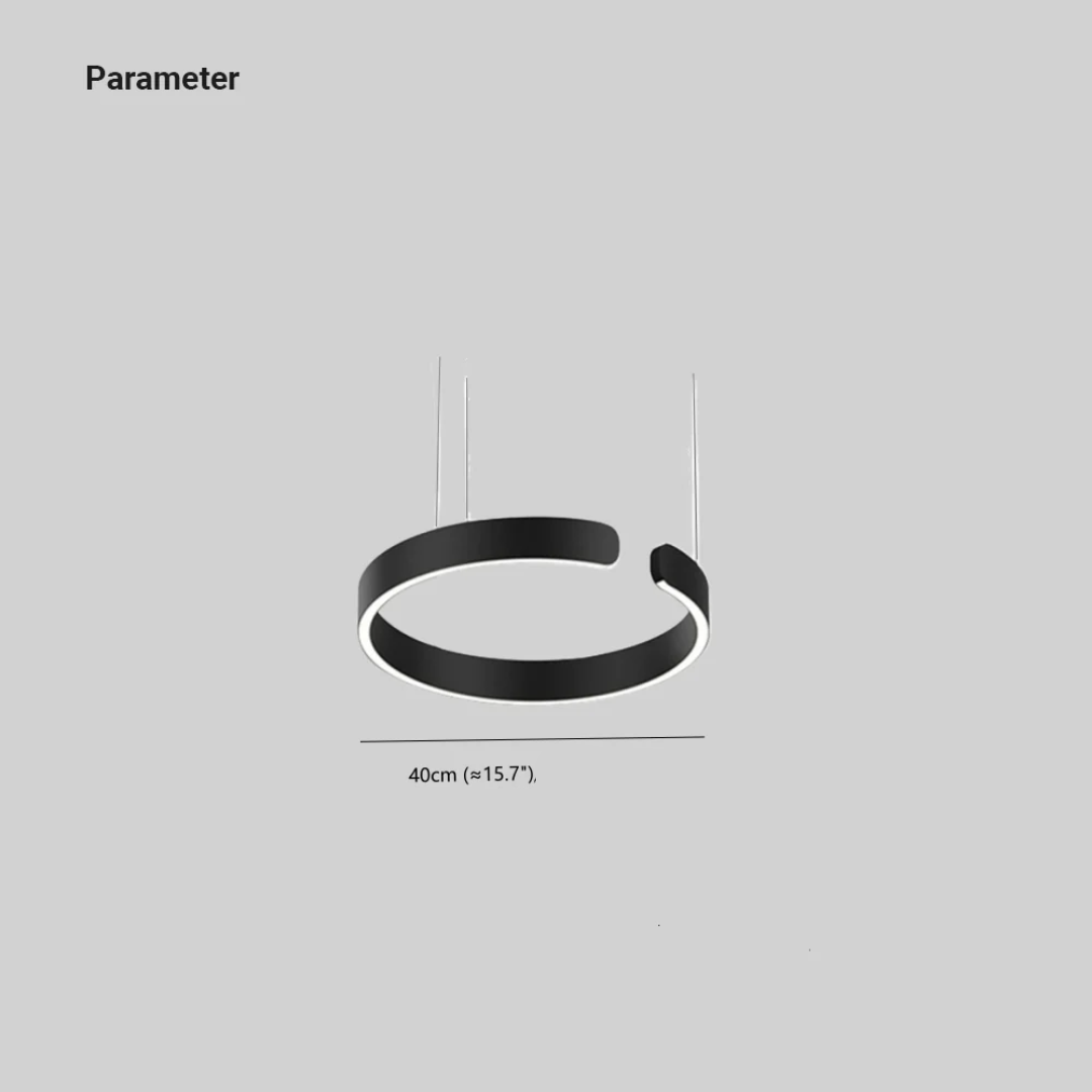 Lustre LED Circulaire Moderne - HaloRing