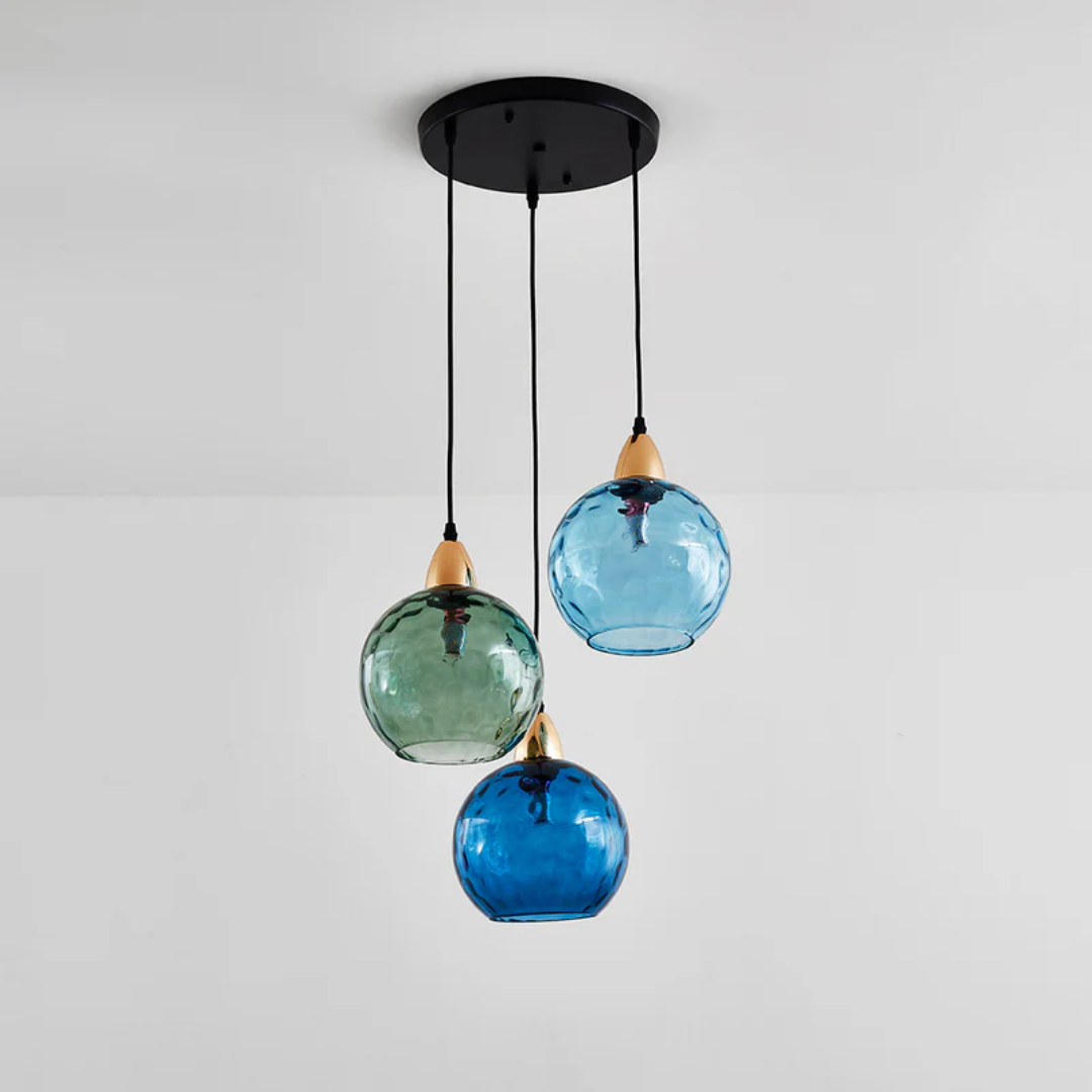 Lustre Cluster Moderne avec 3 Lampes - Cascade