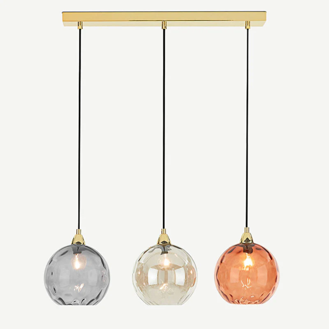 Lustre Cluster Moderne avec 3 Lampes - Cascade