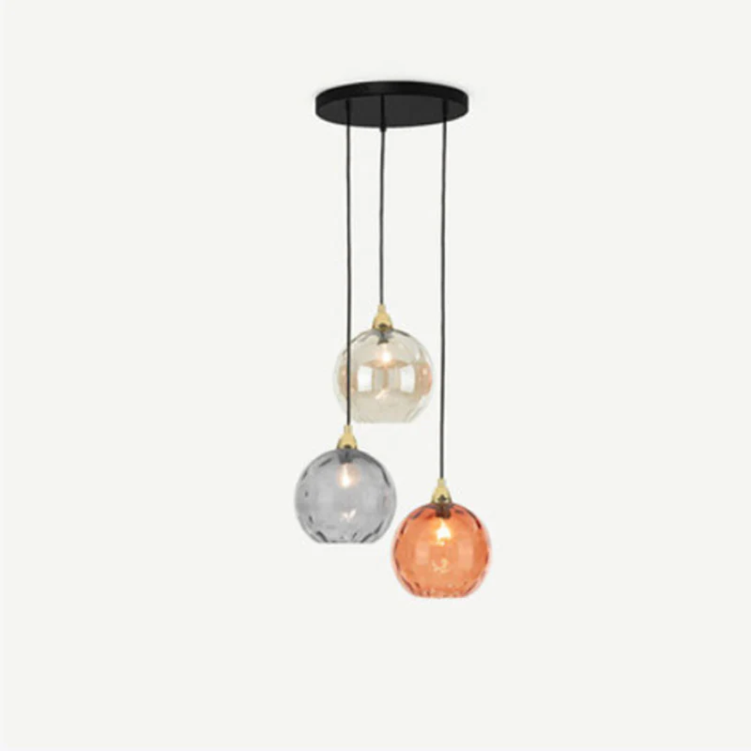 Lustre Cluster Moderne avec 3 Lampes - Cascade