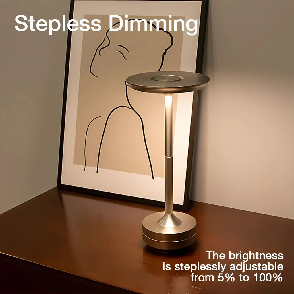 Lampe de Table Moderne Sans Fil avec Contrôle Tactile & Design Nordique