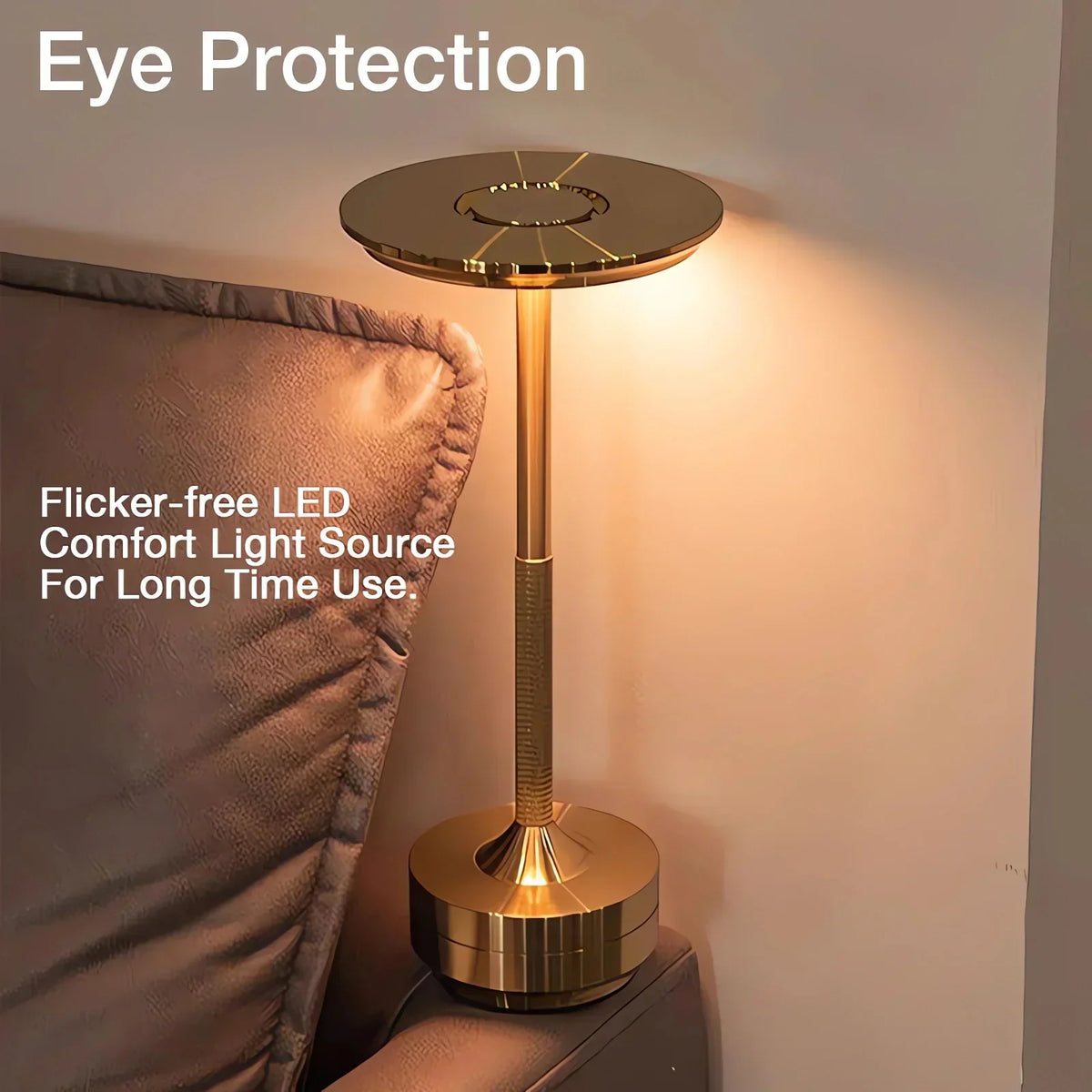 Lampe de Table Moderne Sans Fil avec Contrôle Tactile & Design Nordique