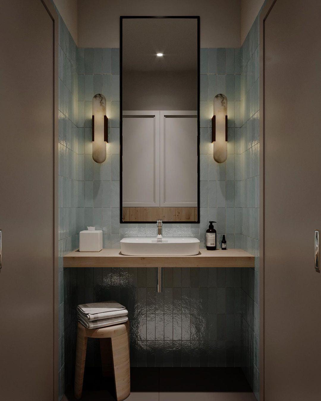Applique Murale Élégante en Albâtre Allongée – Éclairage Chic Moderne